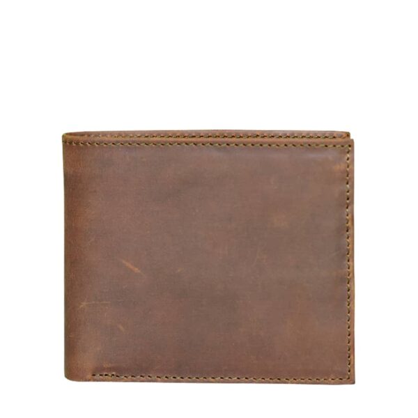 Brown Cowhide Leather Wallet For Men
